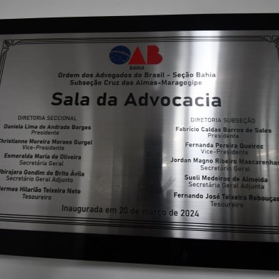 [OAB-BA inaugura sala da Advocacia em Maragojipe ]