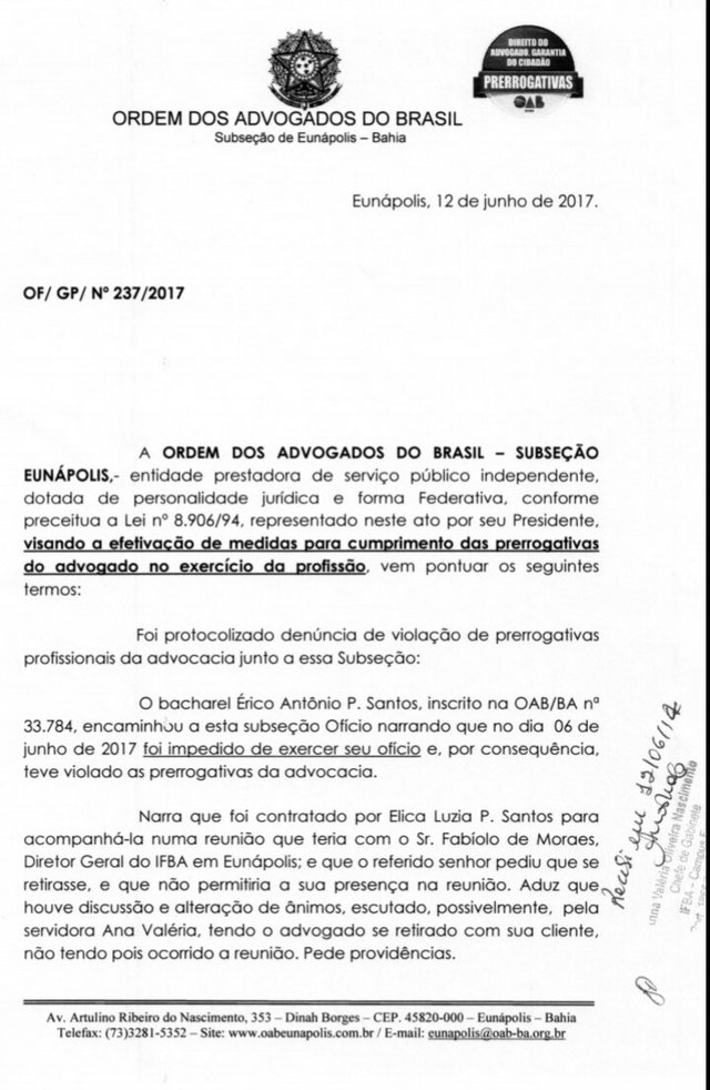 Ofício pode colocar em xeque candidatura de nomes cotados da OAB ao cargo  de desembargador :: Notícias Jurídicas - Olhar Jurídico